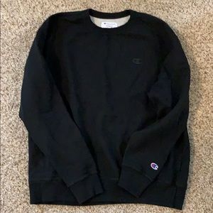Champion black  crew cut sweatshirt